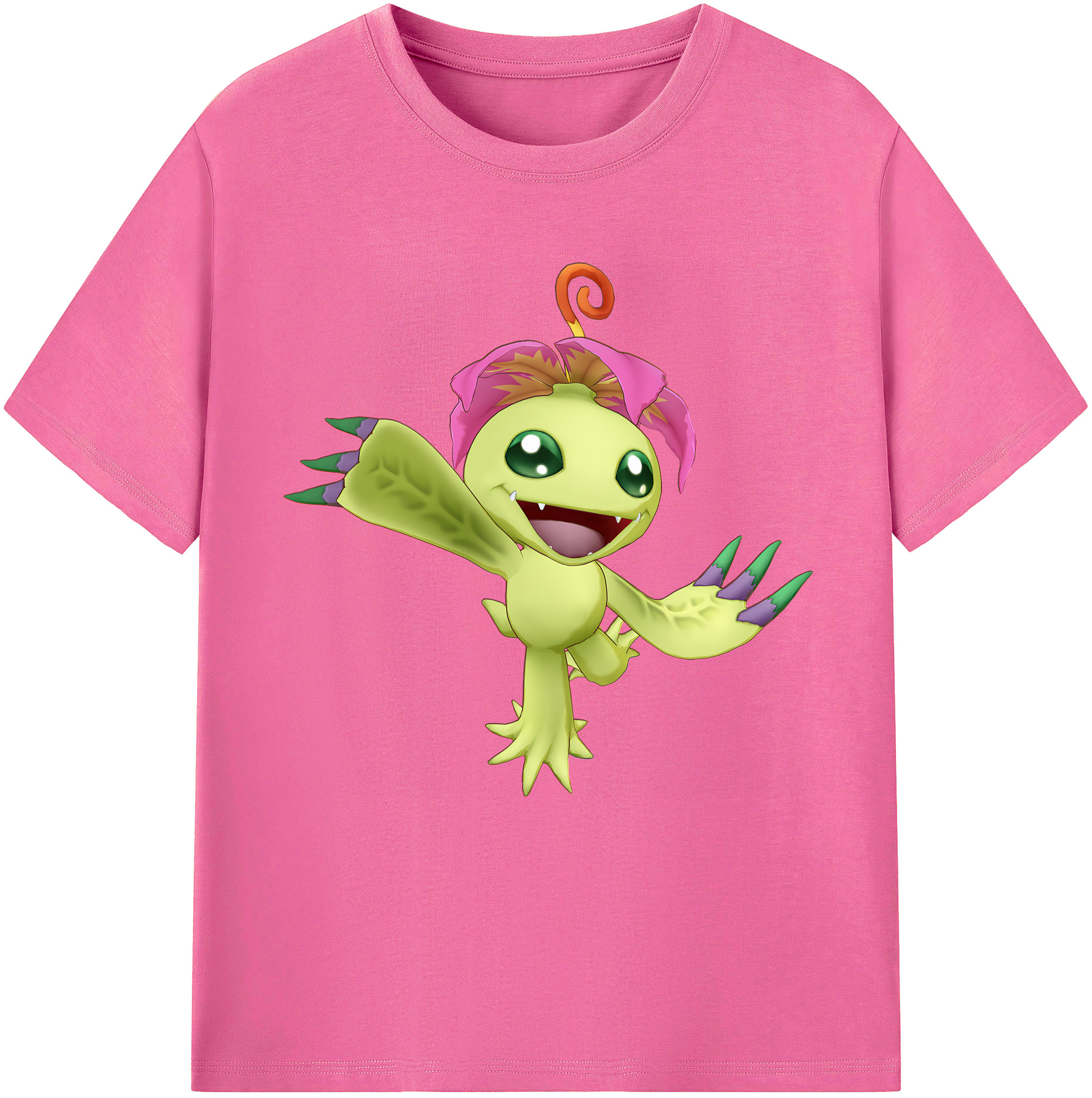 （画像用） Digimon デジタルモンスター/デジモン レディースカジュアルプリントTシャツ（綿100％）